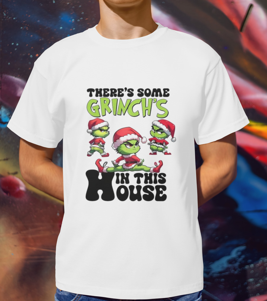 Grinch's Dance Party In This House Christmas T-Shirt