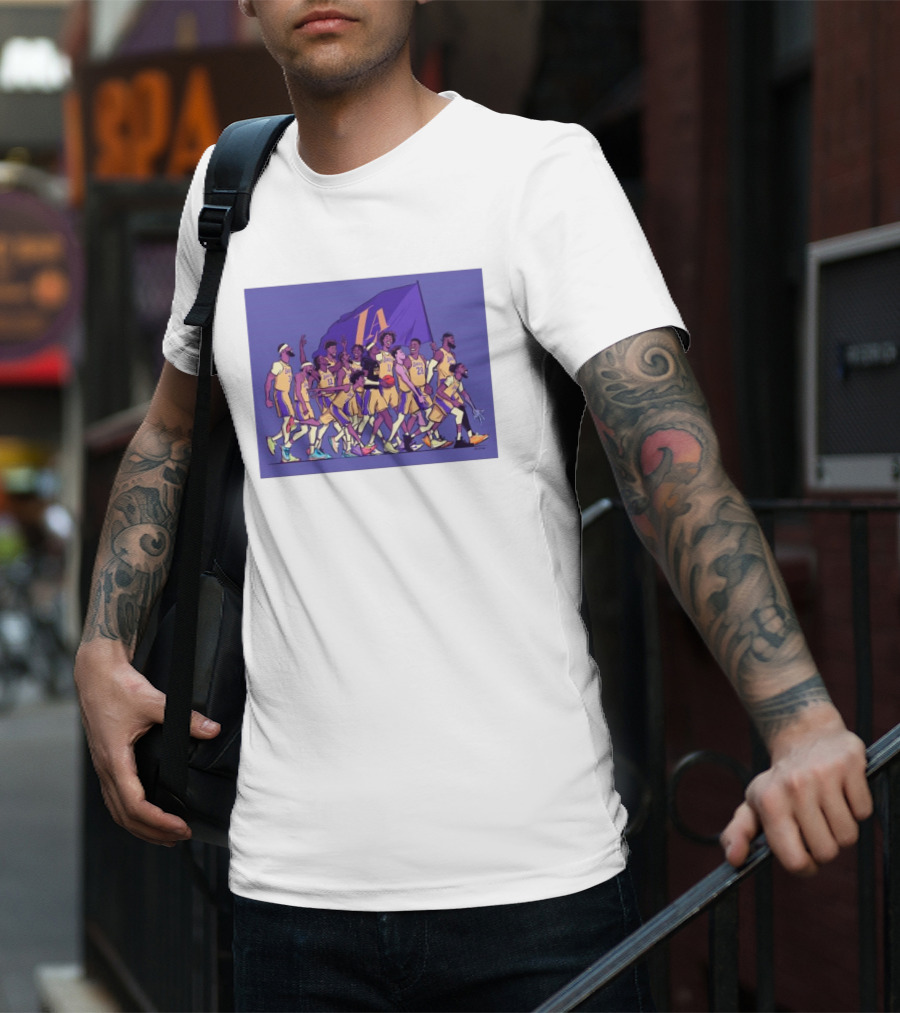 Los Angeles Lakers Walking Into The Playoffs Like NBA Team Players Together T-Shirt