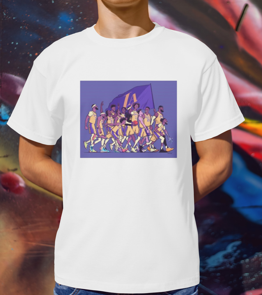 Los Angeles Lakers Walking Into The Playoffs Like NBA Team Players Together T-Shirt