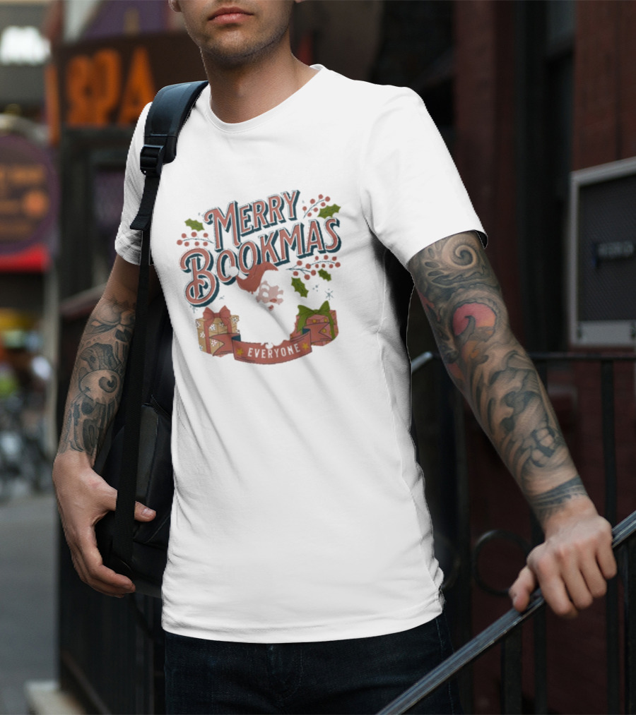 Merry Bookmas Everyone Christmas T-Shirt