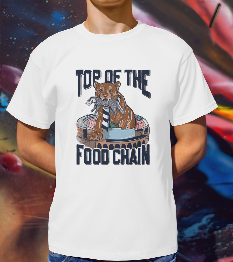 Top Of The Food Chain Penn State Nittany Lions Wisconsin Badgers Stadium Battle T-Shirt