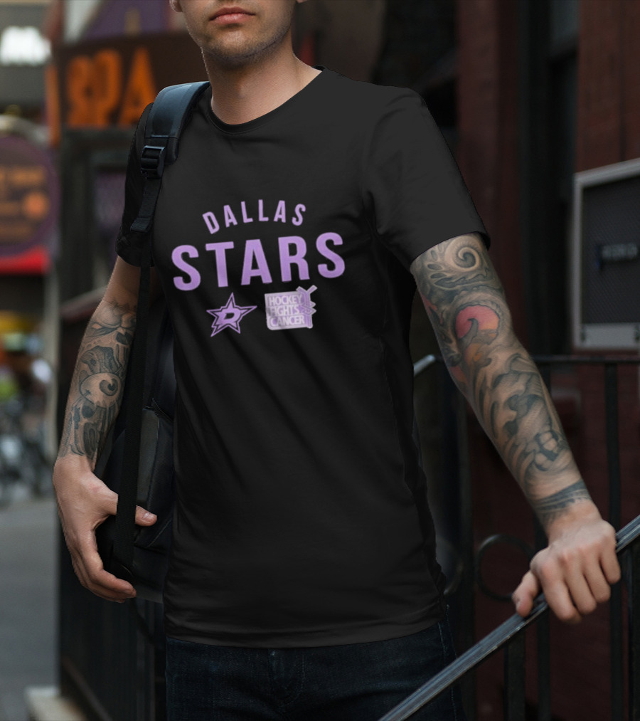 Dallas Stars Hockey Fights Cancer T-Shirt