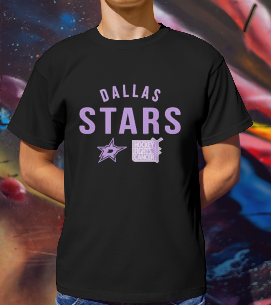 Dallas Stars Hockey Fights Cancer T-Shirt