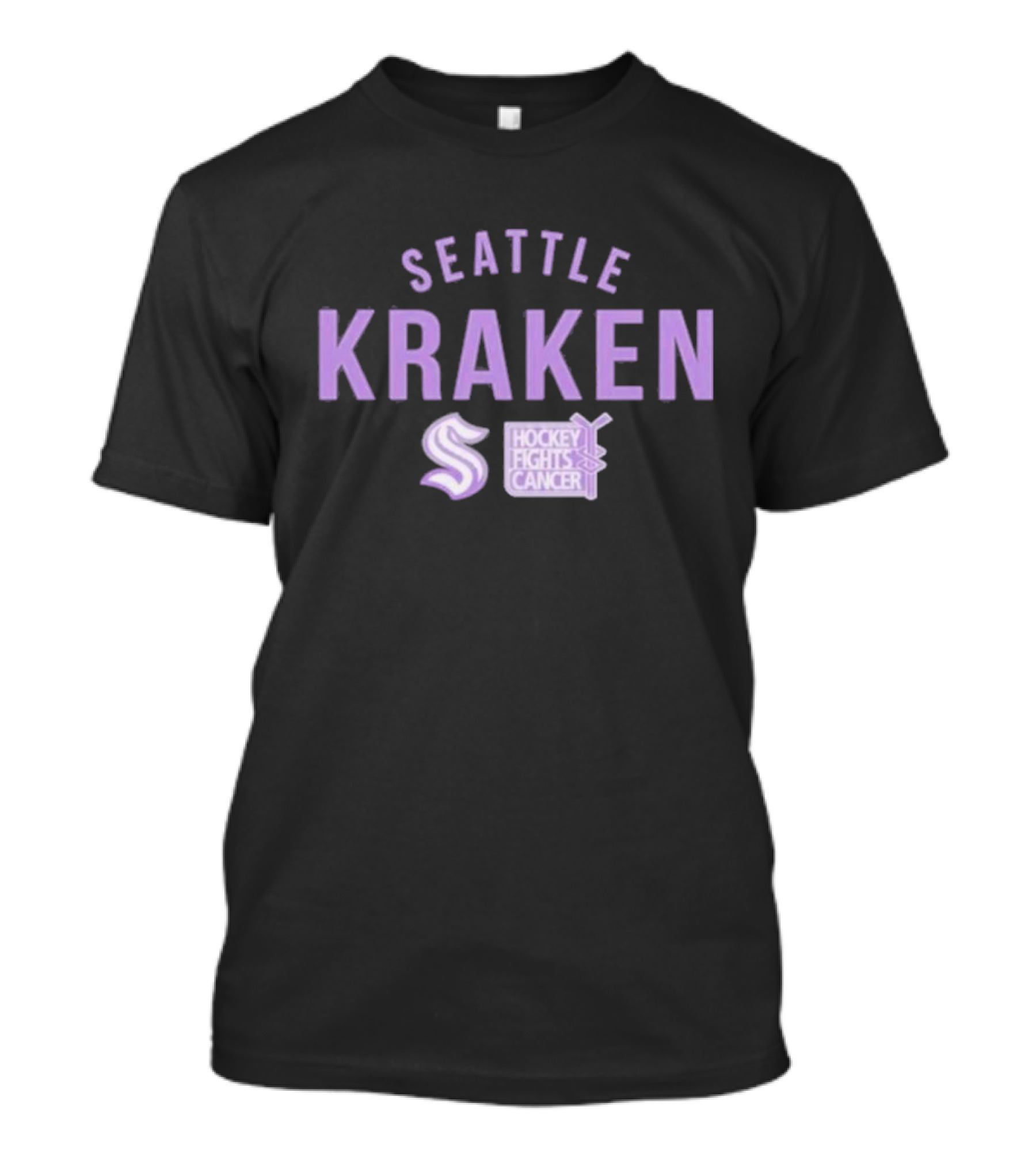 Seattle Kraken Hockey Fights Cancer Support T-Shirt