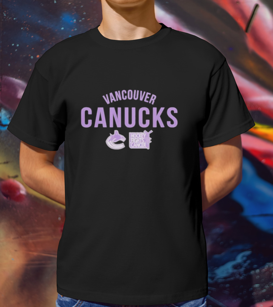 Vancouver Canucks Hockey Fights Cancer T-Shirt