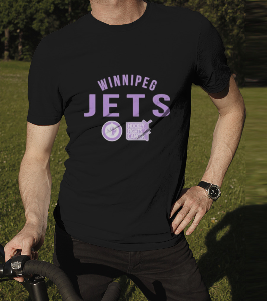 Winnipeg Jets Hockey Fights Cancer Richmond Resilient T-Shirt
