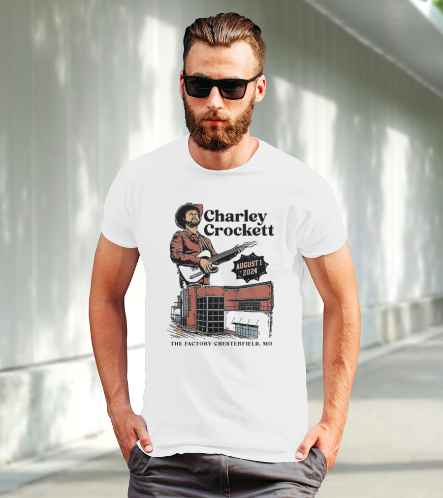 Charley Crockett Live At The Factory Chesterfield Missouri August 1 T-Shirt