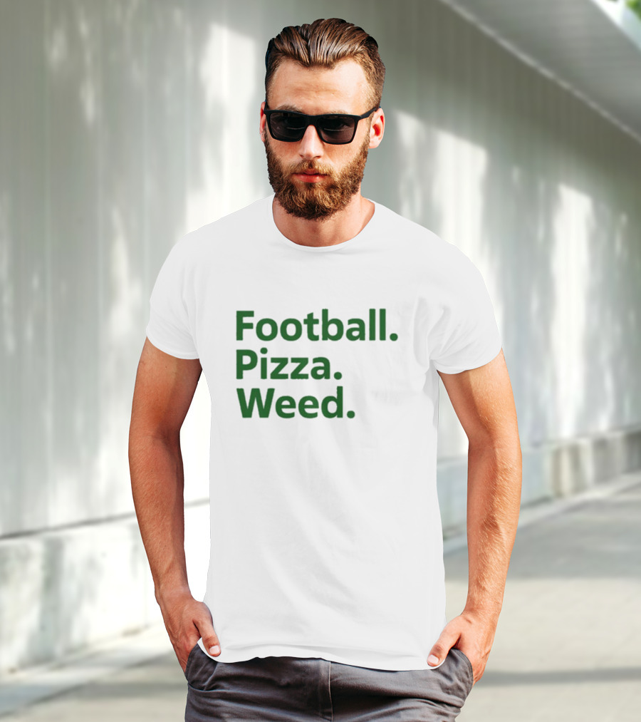 Dave Portnoy Football Pizza Weed Essentials T-Shirt
