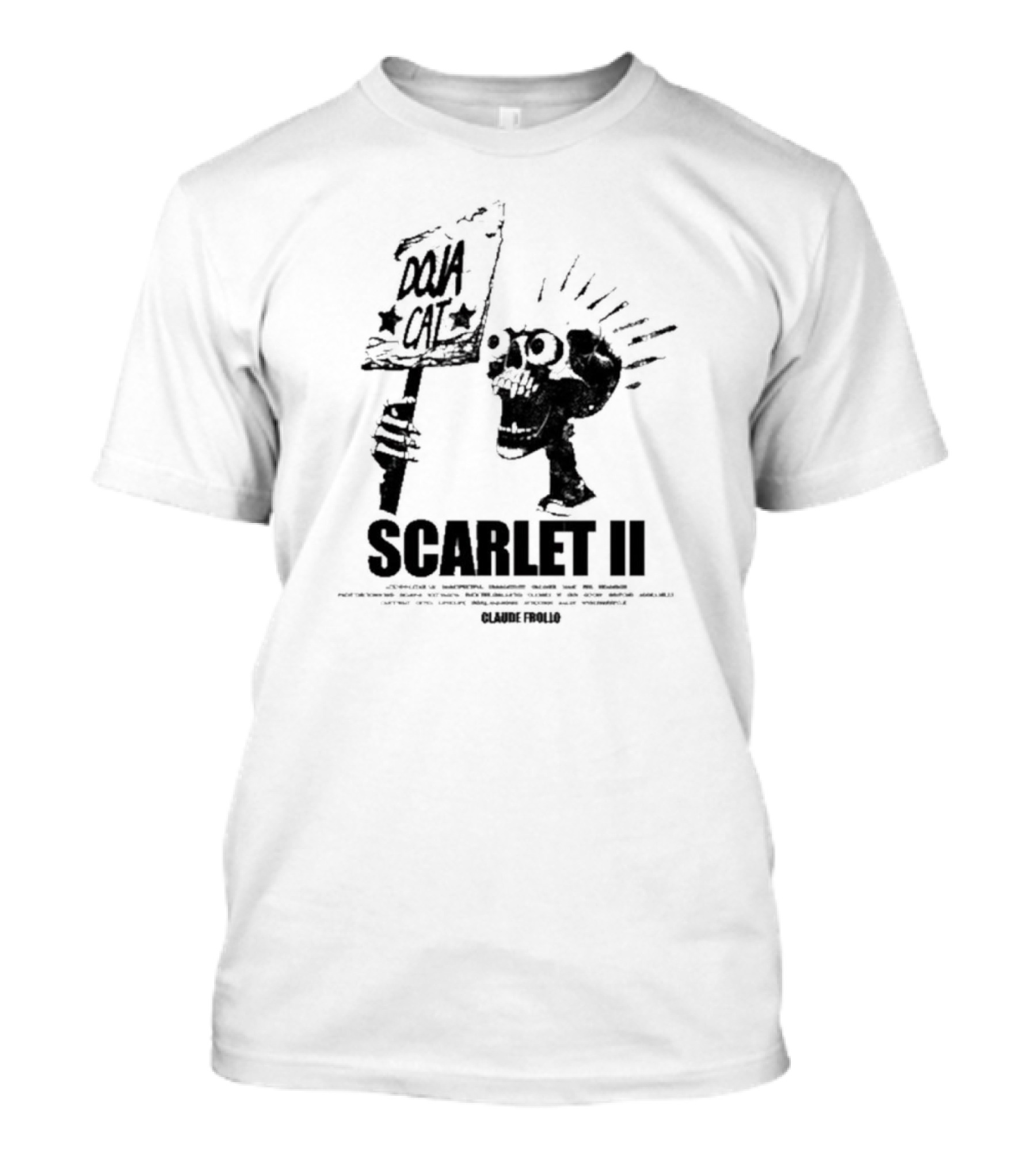 Doja Cat Scarlet II Claude Frollo Skull T-Shirt