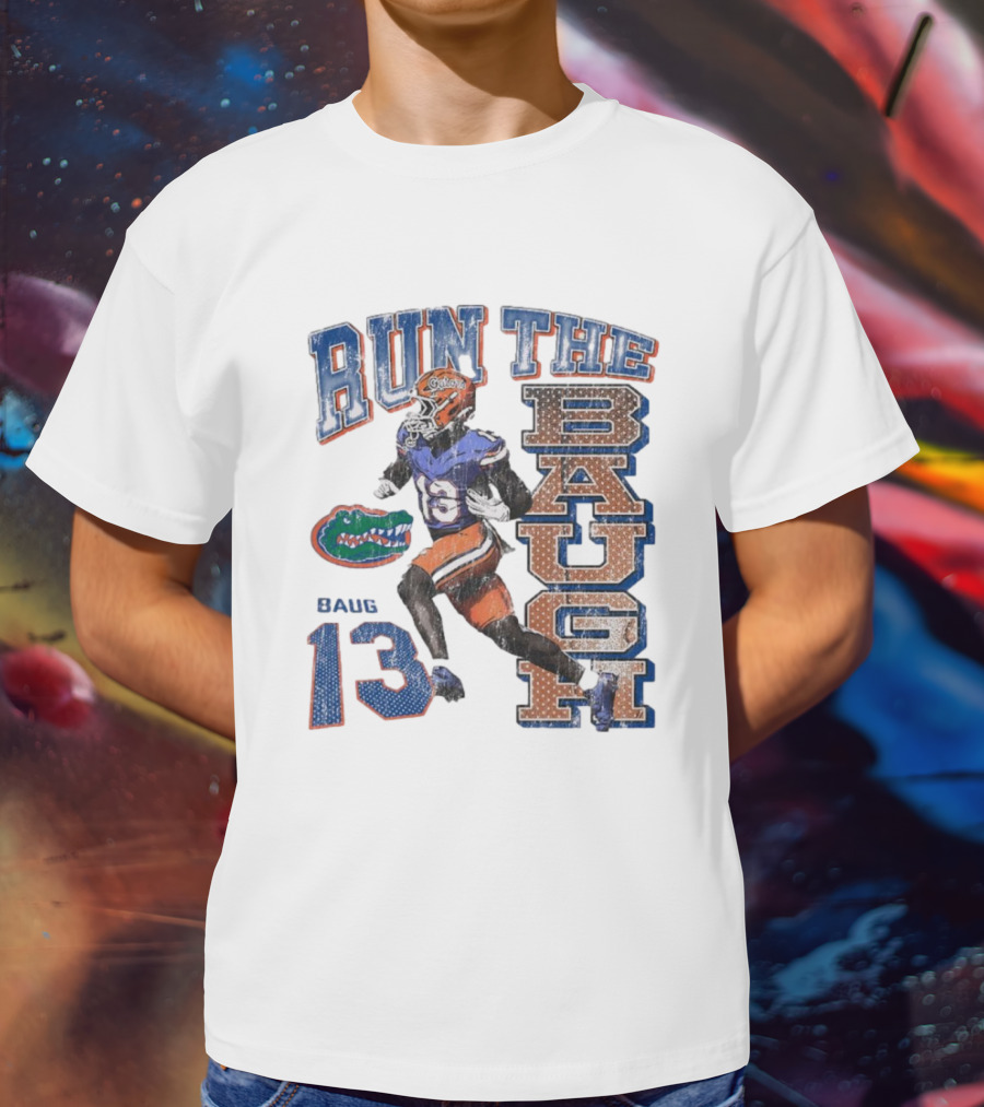 Run The Baugh Florida Gators Baug 13 Vintage T-Shirt