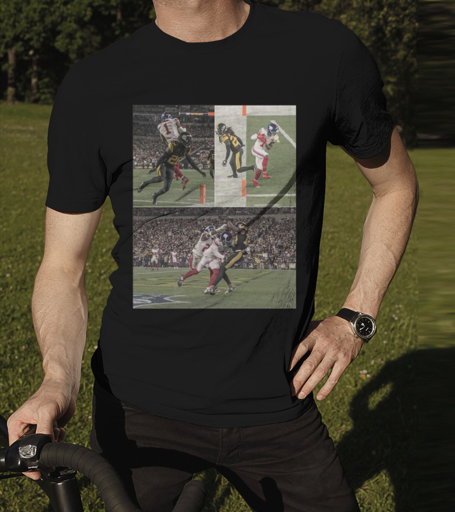 Malik Nabers George Pickens Both Close Scoring Touchdowns Football Moments T-Shirt