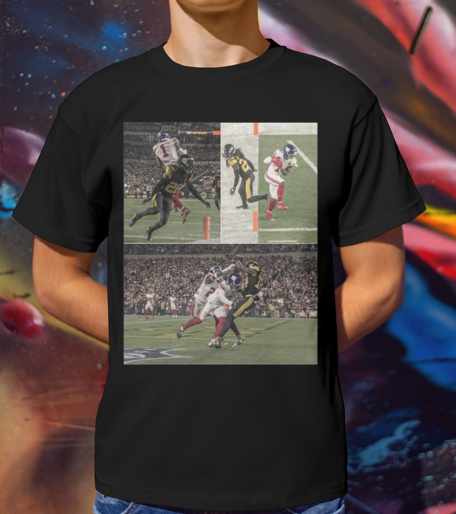 Malik Nabers George Pickens Both Close Scoring Touchdowns Football Moments T-Shirt