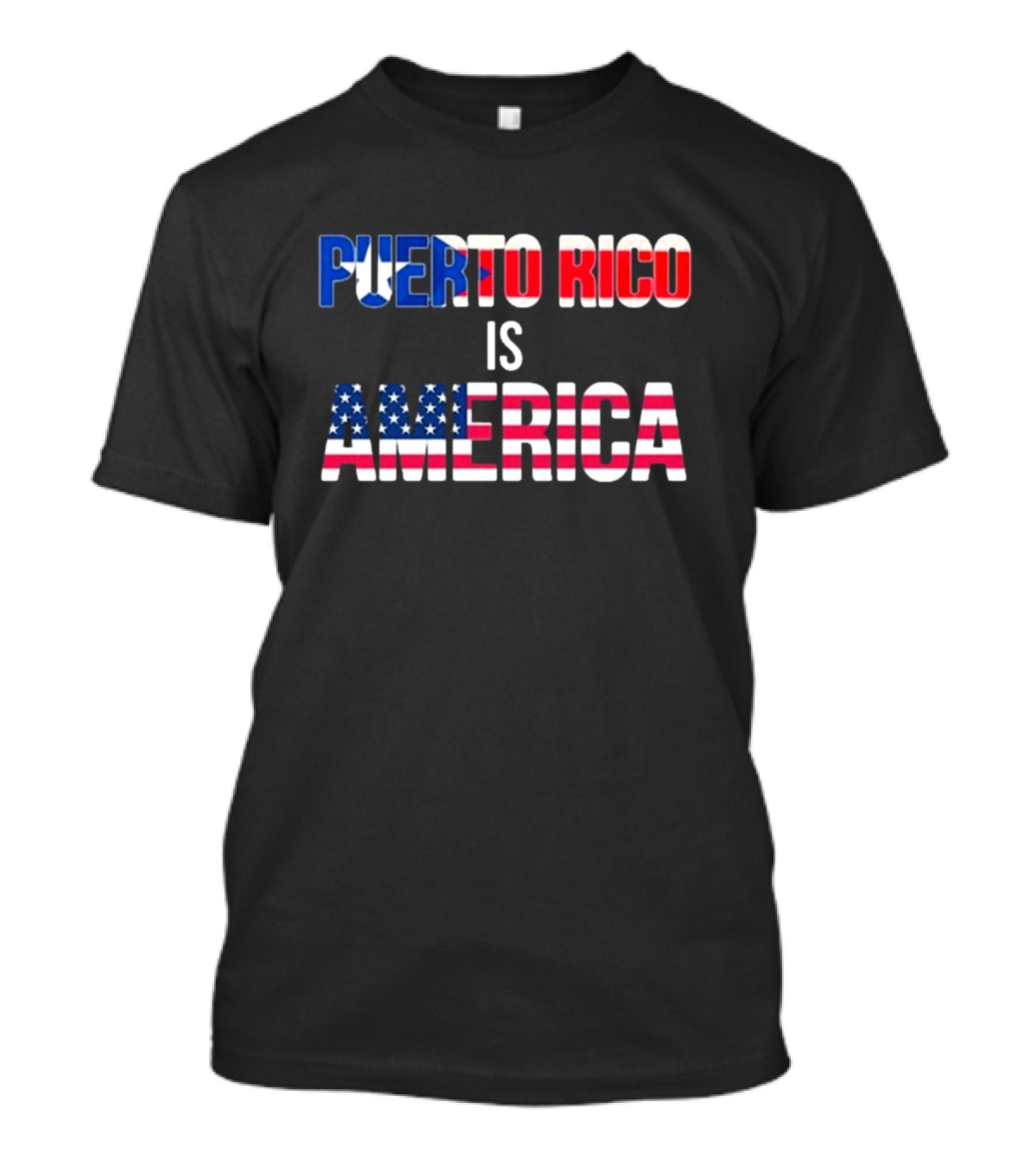 Puerto Rico Is America USA Flag T-Shirt