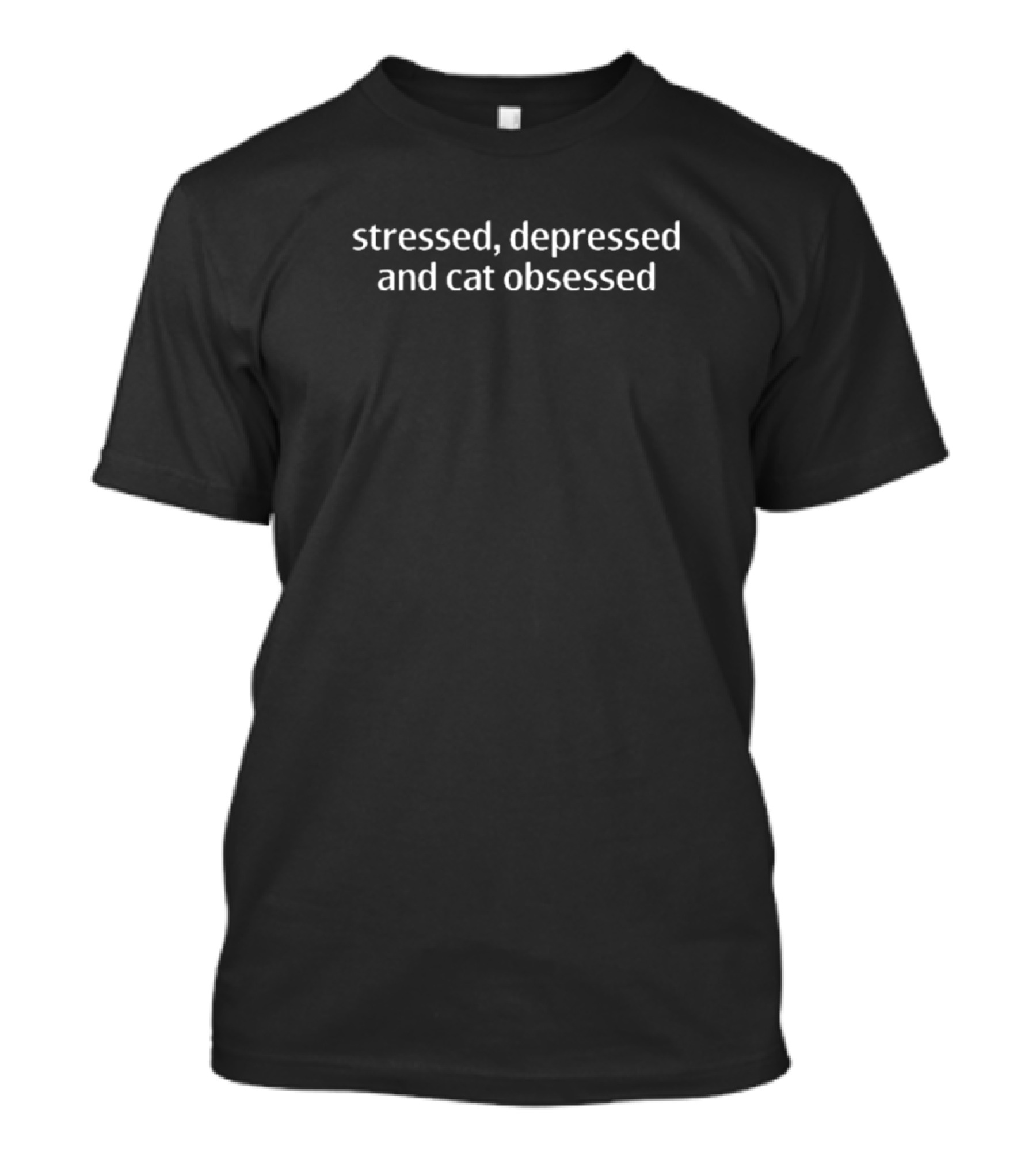 James Marriott Stressed Depressed And Cat Obsessed T-Shirt