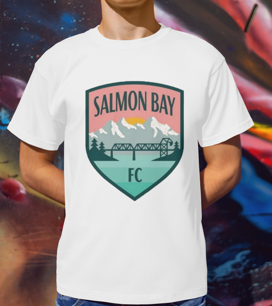Ballard FC Salmon Bay FC Salmon Bay Mountain Bridge Vintage T-Shirt