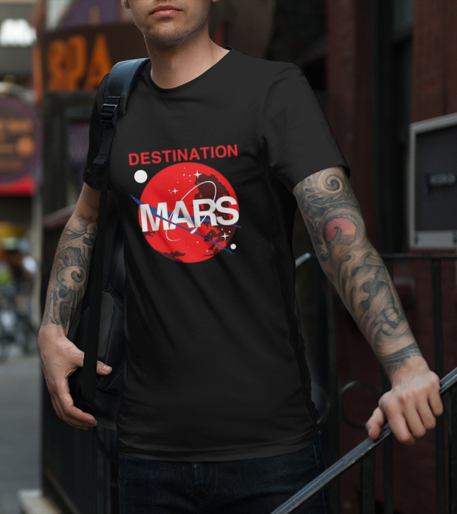 Buzz Aldrin Destination Mars NASA Space Exploration T-Shirt