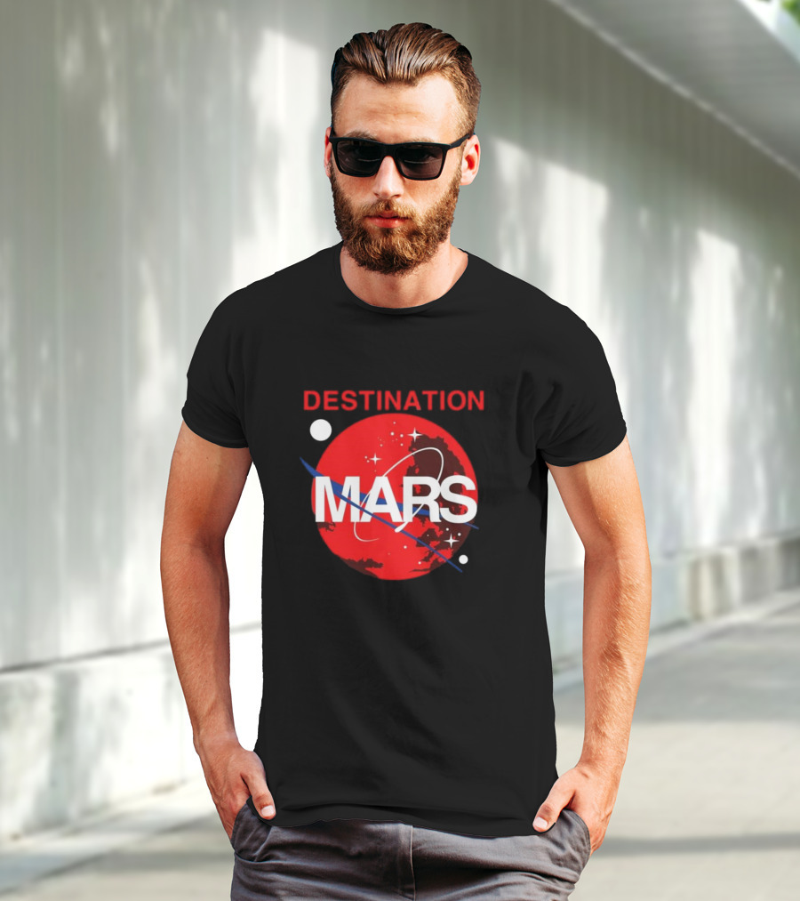 Buzz Aldrin Destination Mars NASA Space Exploration T-Shirt
