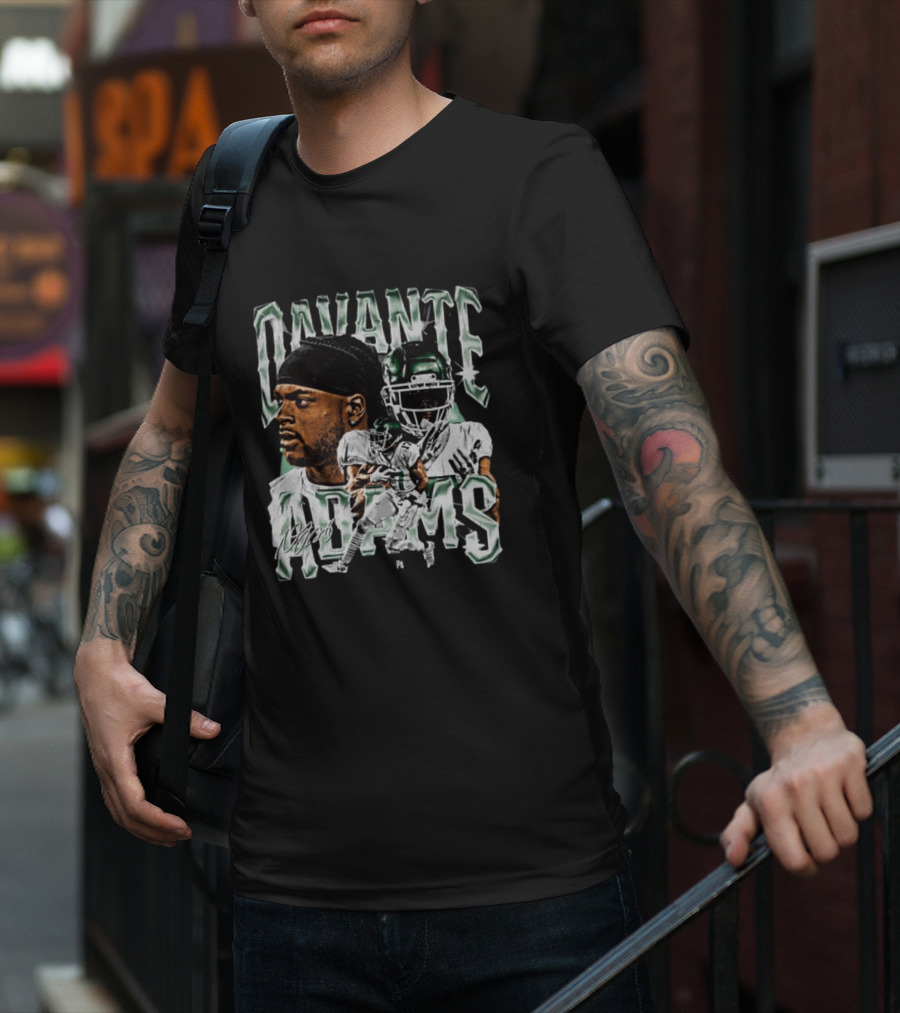 Davante Adams New York Jets Signature T-Shirt
