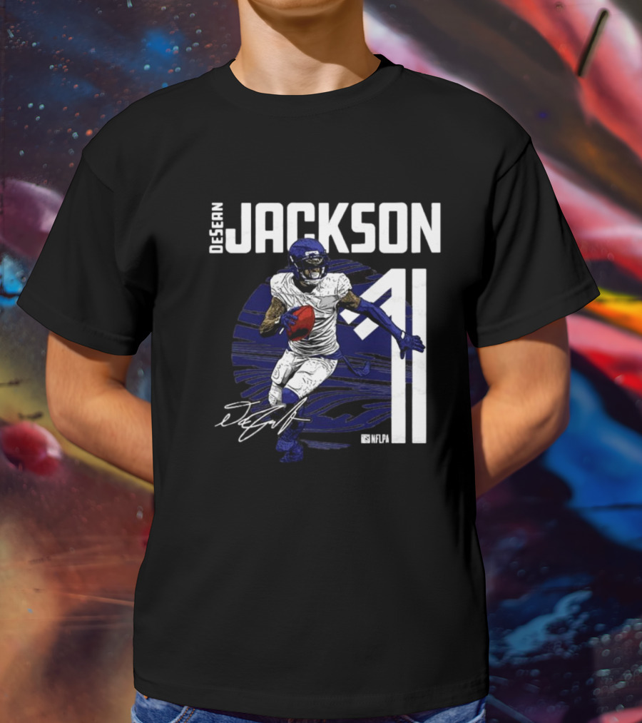 DeSean Jackson NFLPA Signature Baltimore Ravens Number 11 NFL T-Shirt