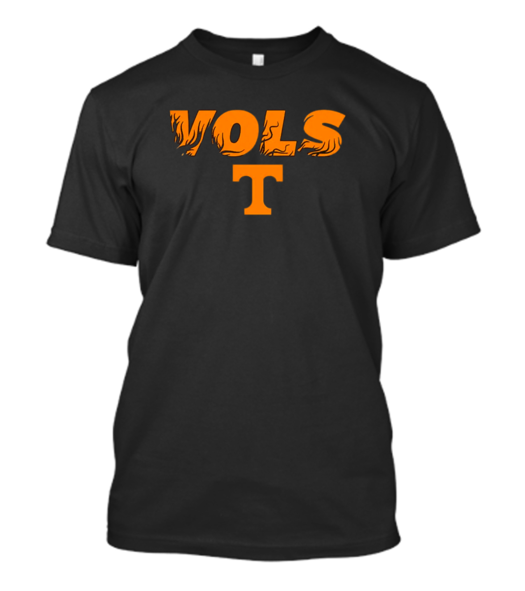 Tennessee Vols Flame Text Dark Mode T T-Shirt
