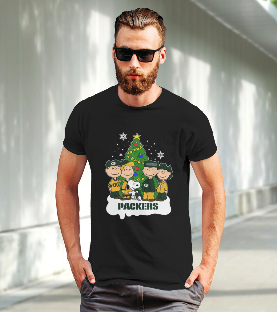Snoopy The Peanuts Packers NFL Christmas T-Shirt
