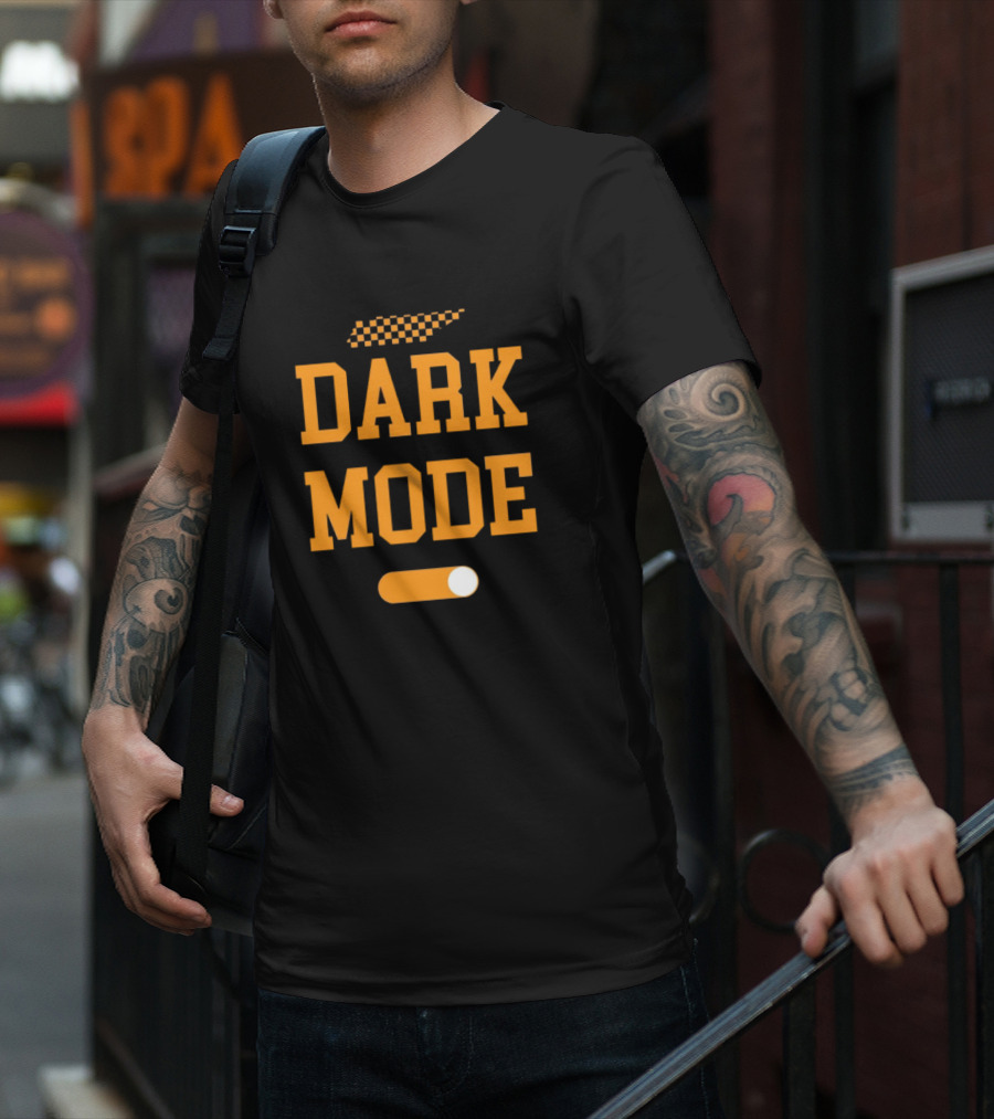 Tennessee Vols Dark Mode On Knoxtalgia Checkerboard T-Shirt