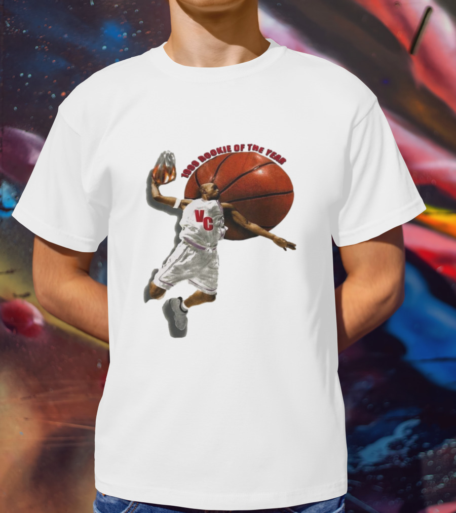 1999 Rookie Of The Year VC Toronto Raptors NBA Signature Vince Carter T-Shirt