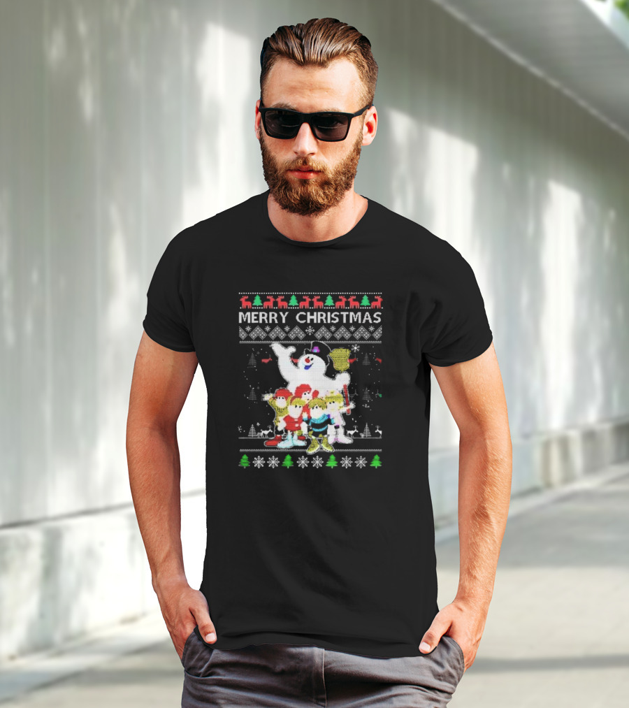 Merry Christmas Ugly Movie Cartoon Frosty The Snowman T-Shirt