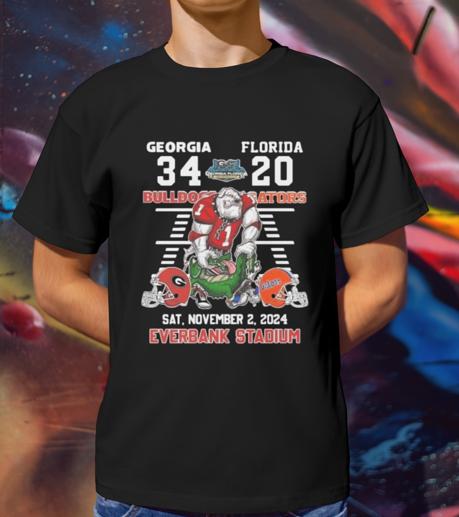 Georgia Bulldogs 34 Florida Gators 20 Everbank Stadium November 2, T-Shirt