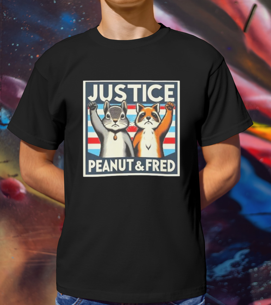 Justice Peanut Fred Squirrel Cat Campaign T-Shirt