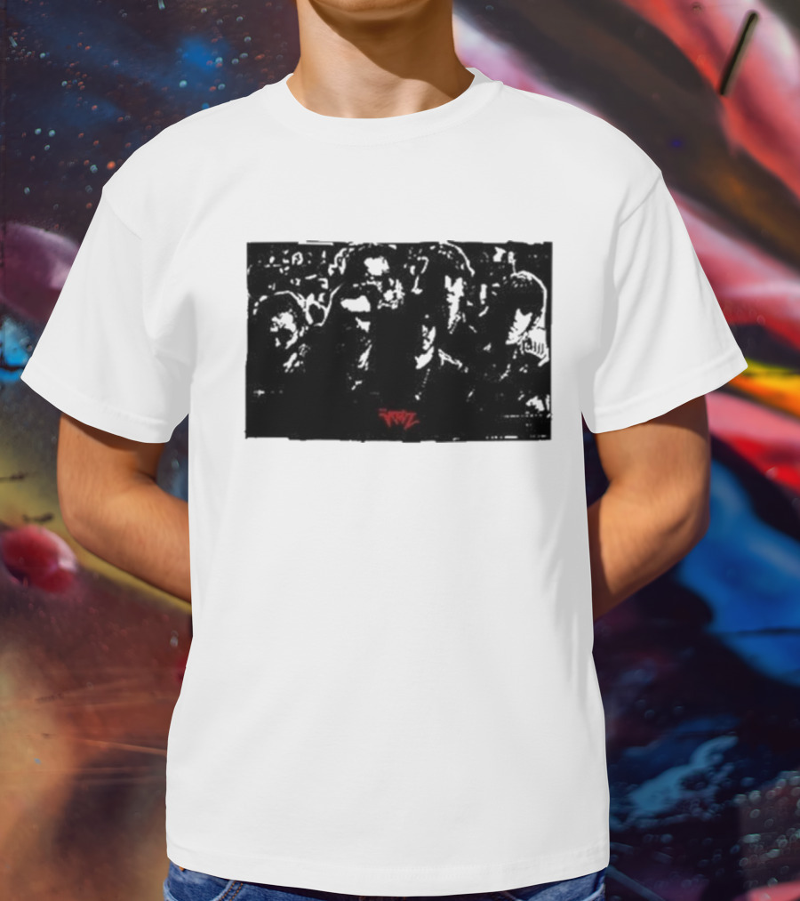 The Voidz Group Photo Black And Red Album Cover Aesthetic T-Shirt