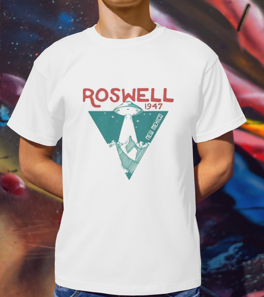 Roswell 1947 UFO New Mexico Triangle T-Shirt