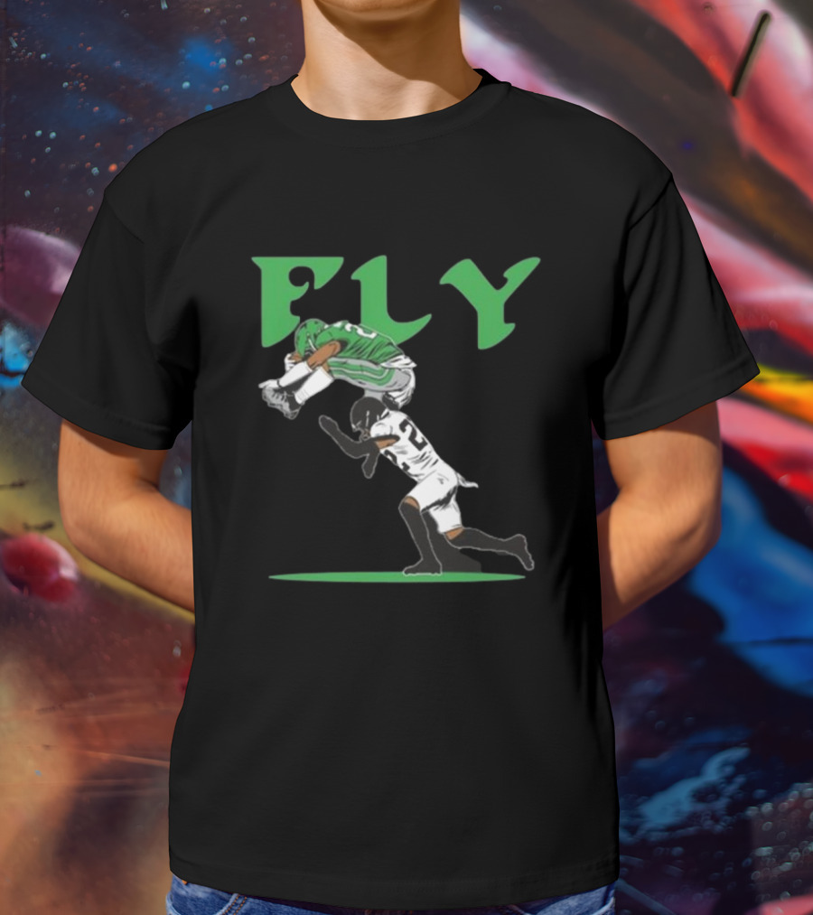 Saquon Barkley Fly No-Look Hurdle T-Shirt