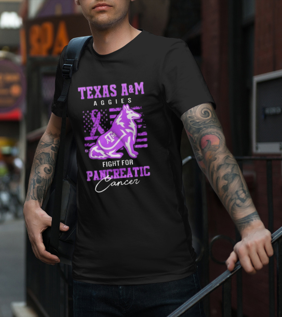 Texas A&M Aggies Fight For Pancreatic Cancer T-Shirt