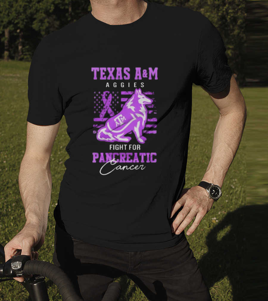 Texas A&M Aggies Fight For Pancreatic Cancer T-Shirt