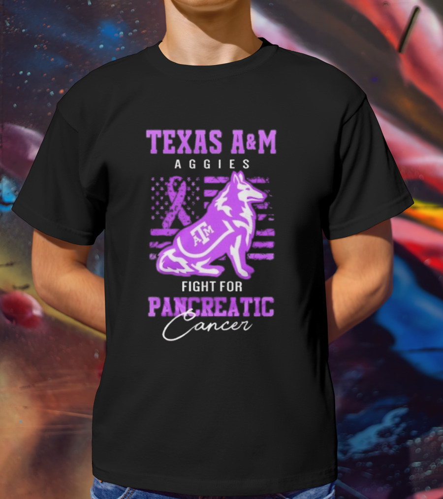Texas A&M Aggies Fight For Pancreatic Cancer T-Shirt