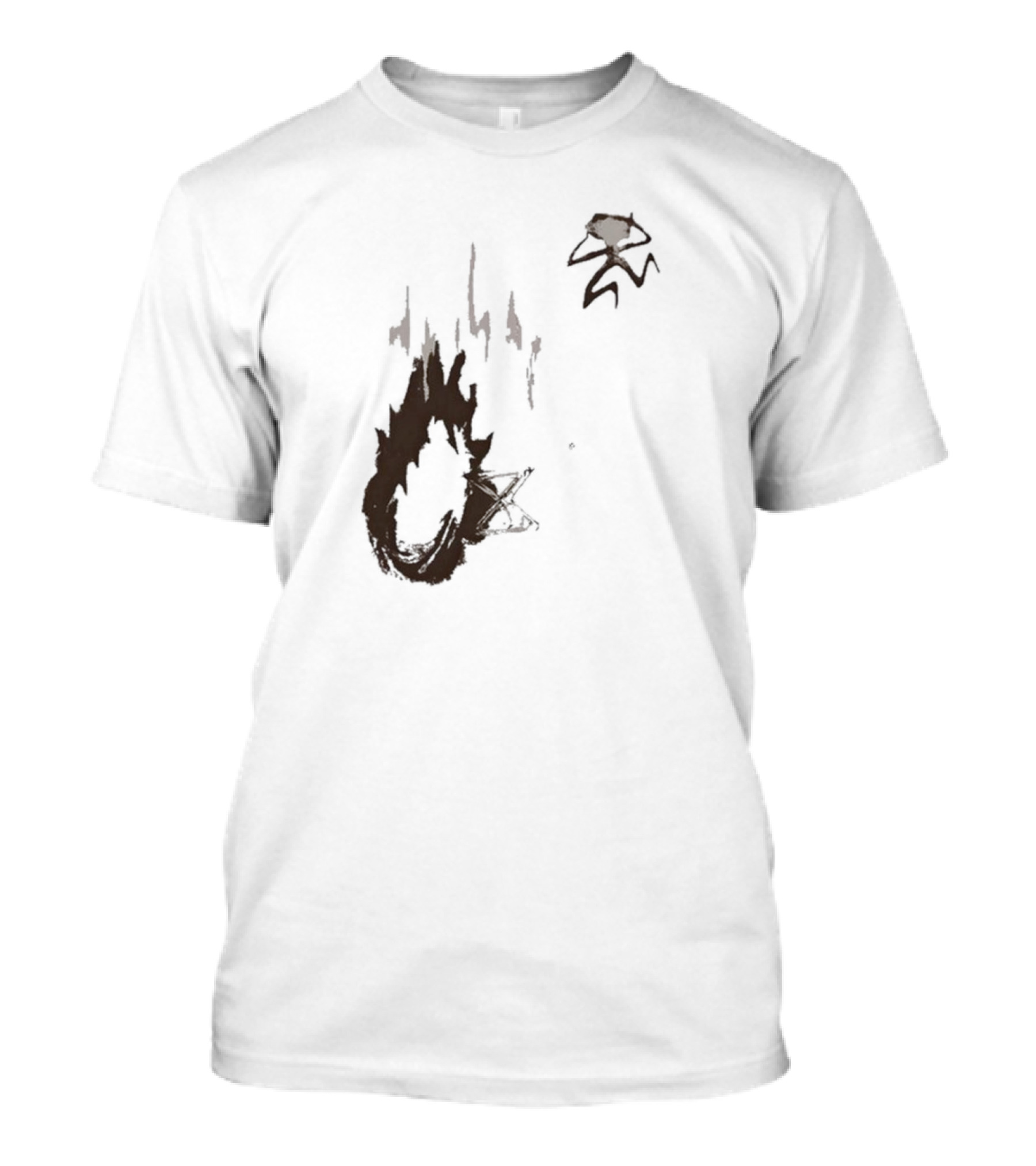 Big Trouble Trouble Brown Running From Fiery Explosion T-Shirt