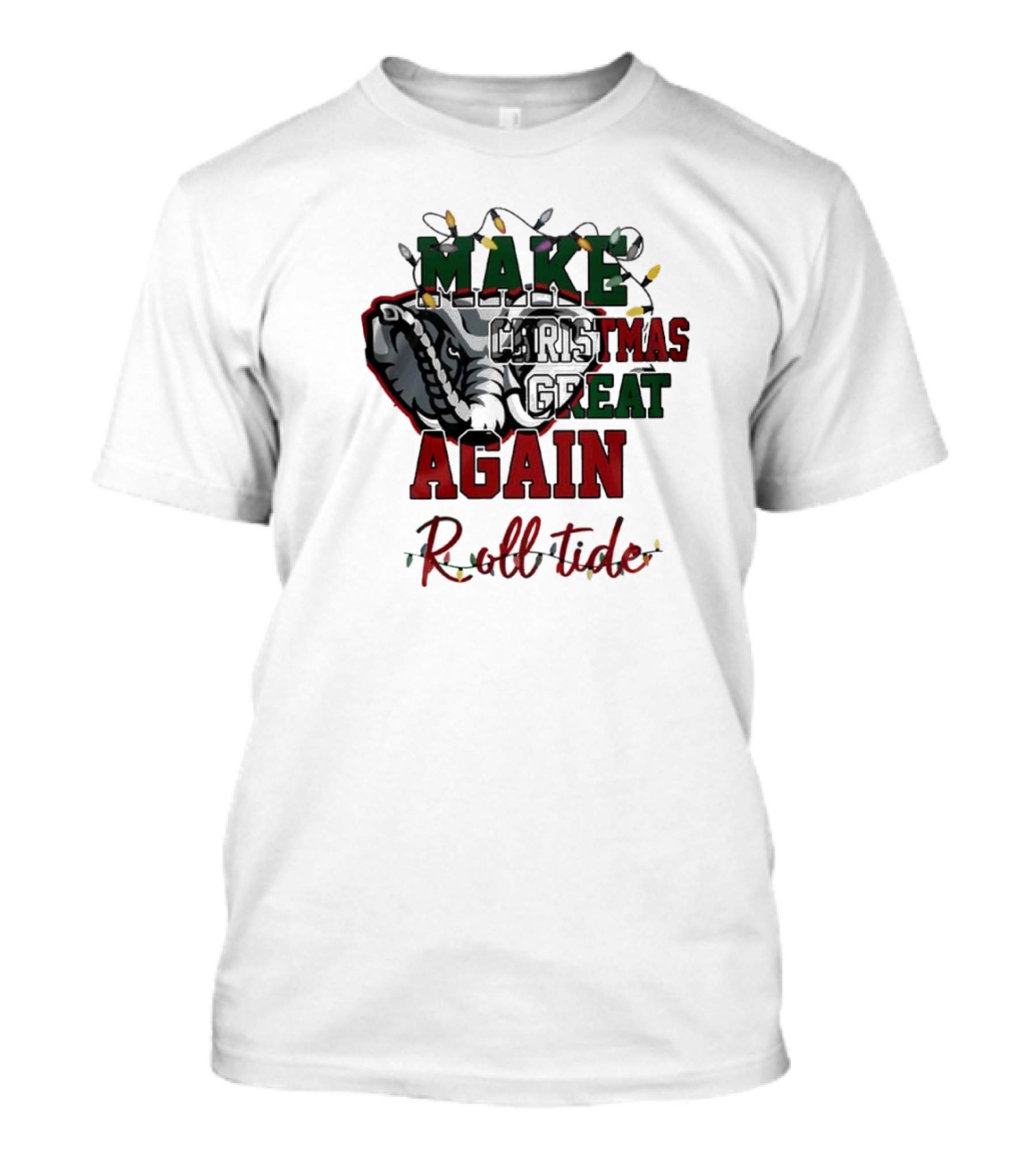 Alabama Crimson Tide Make Christmas Great Again Roll Tide T-Shirt