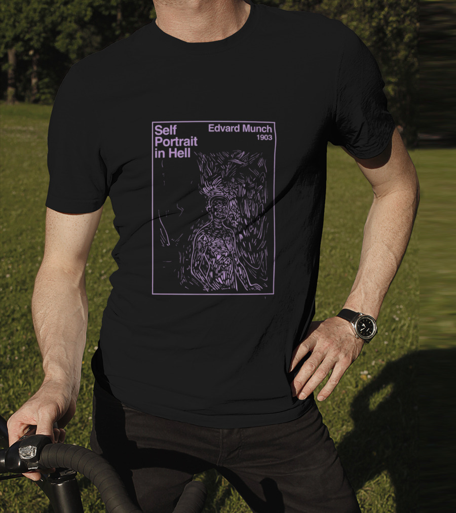 Edvard Munch Self Portrait In Hell 1903 T-Shirt