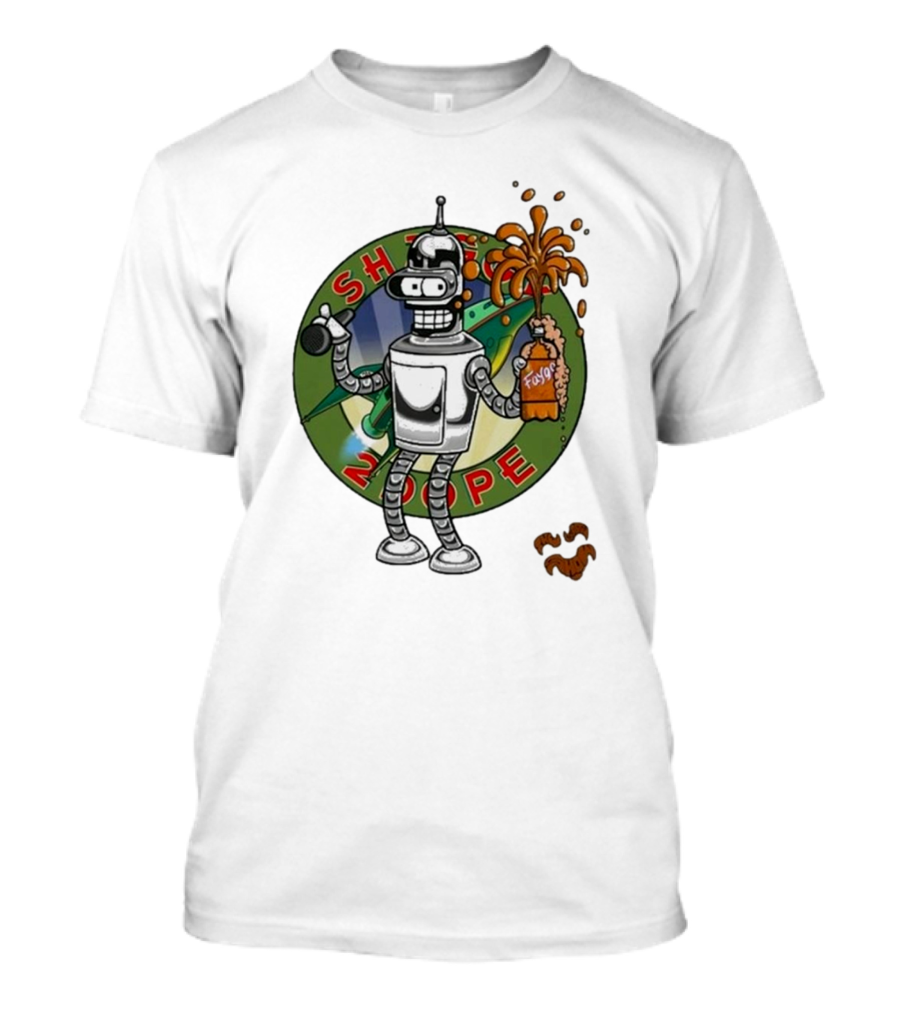 Shaggy Show Bender 2 Dope Futurama Fudge Robot T-Shirt