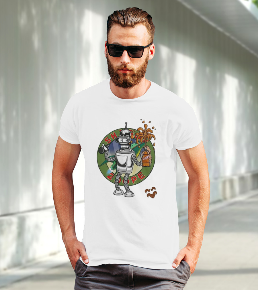 Shaggy Show Bender 2 Dope Futurama Fudge Robot T-Shirt