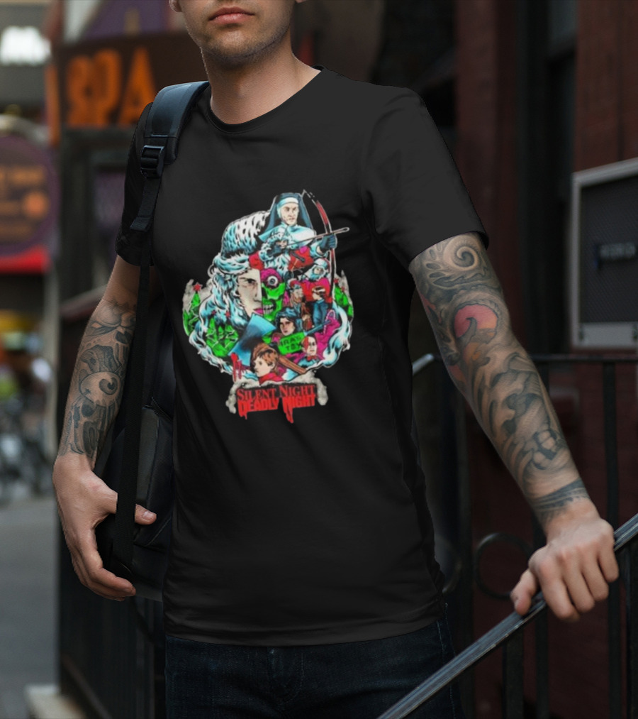 Terrorthreads Silent Night Deadly Night Unwrapping The Horror T-Shirt