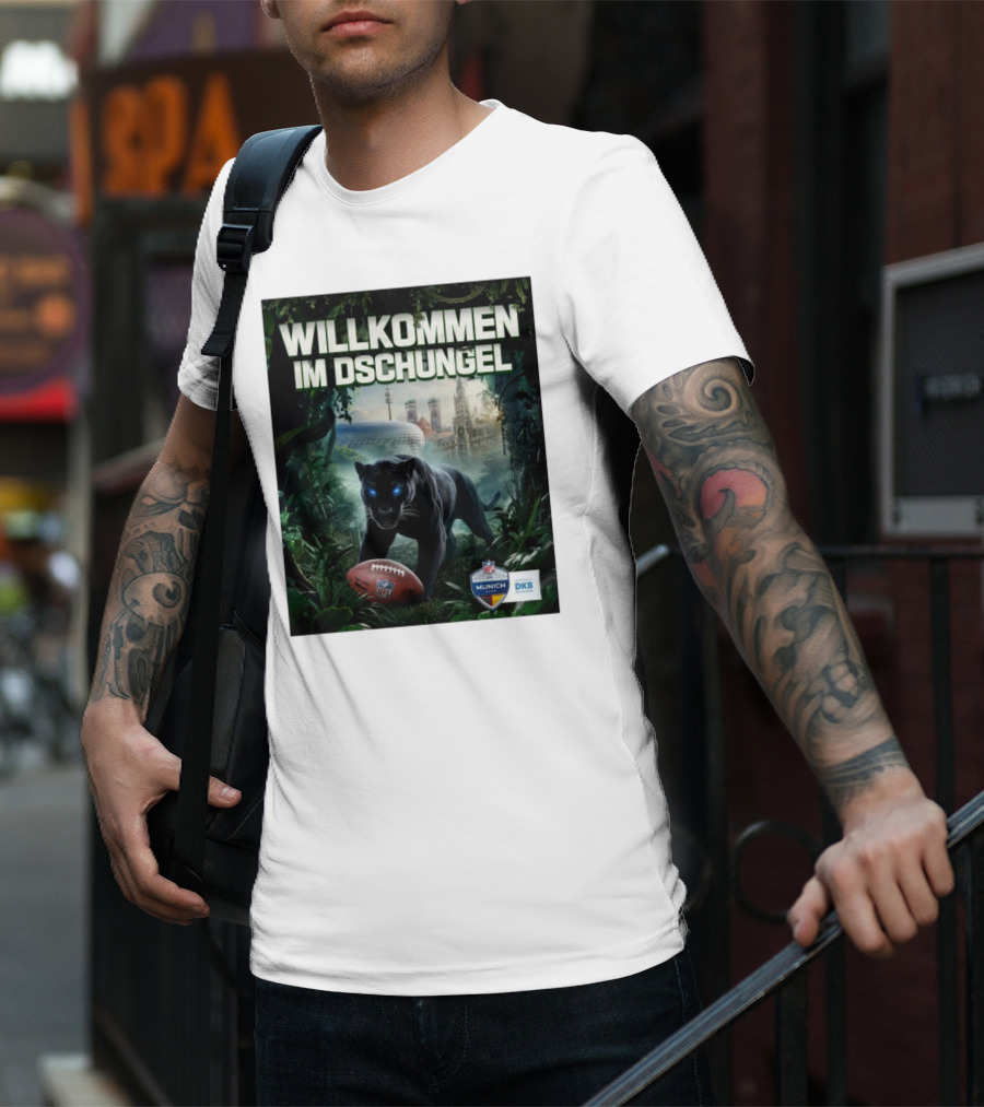 Willkommen Im Dschungel NFL München The Panthers Are Coming T-Shirt