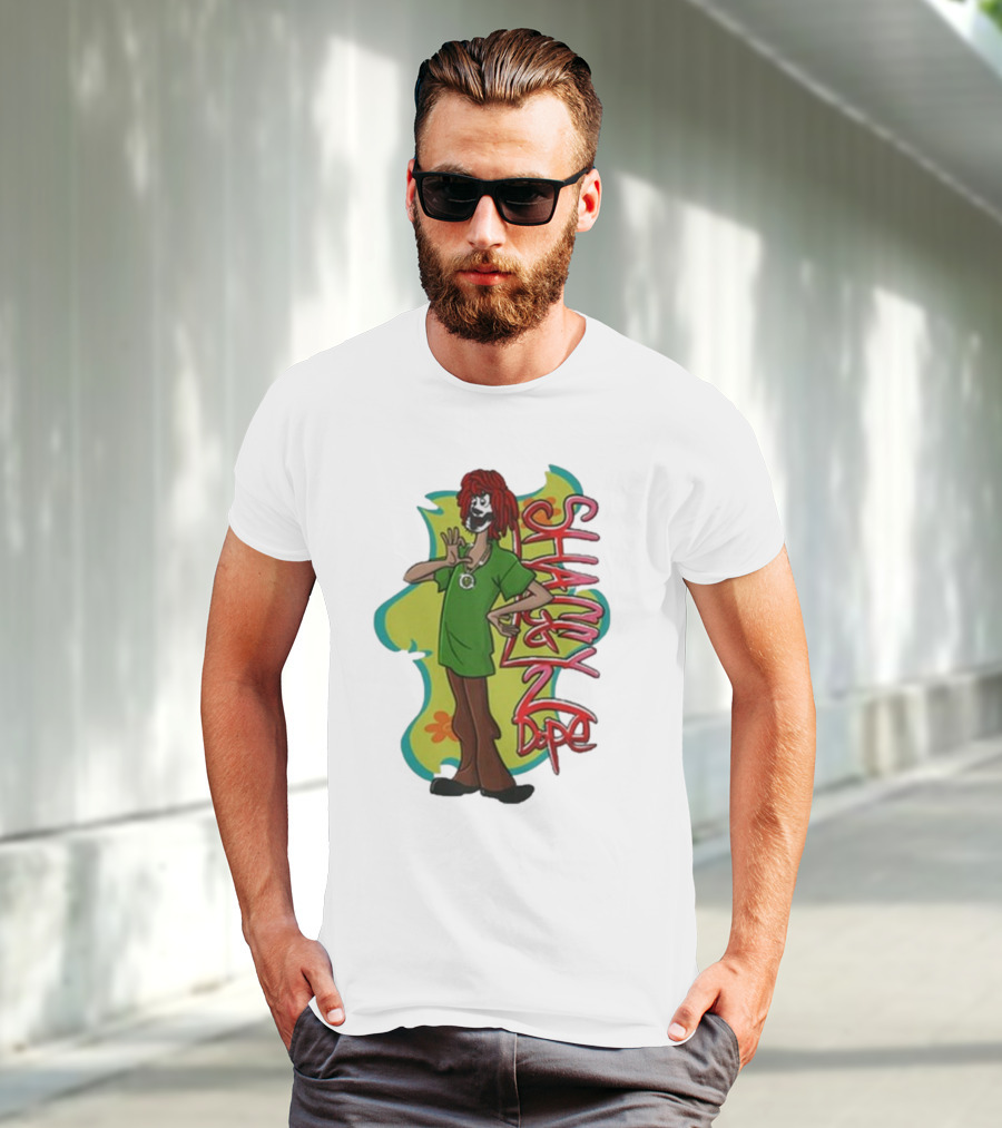 Shaggy 2 Dope Cartoon Character With Green T-Shirt