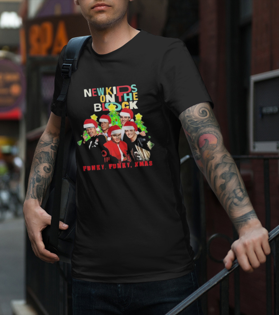 New Kids On The Block NKOTB Funky Funky Xmas Christmas T-Shirt