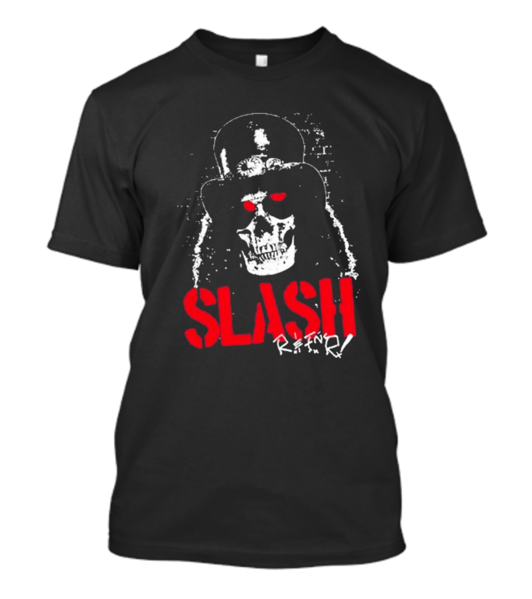 Slash Reaper Skull Top Hat Grunge T-Shirt