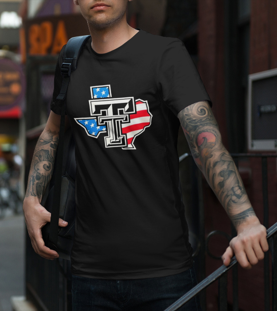 Texas Tech Red Raiders Texas America Celebrate Donation T-Shirt