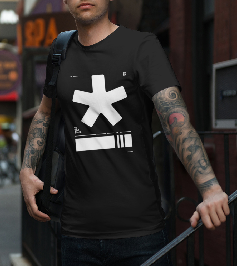 To The Stars Asterisk SOCA Barcode T-Shirt