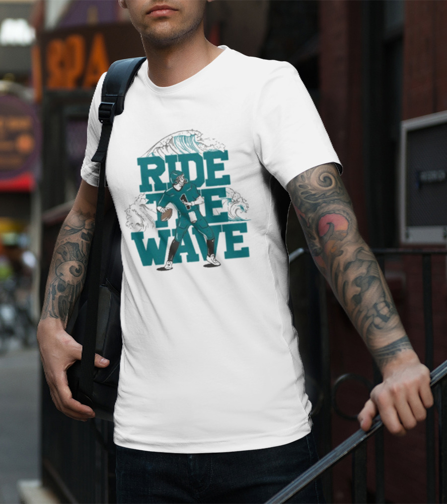Ride The Wave Coastal Carolina University Football Quarterback Wave T-Shirt