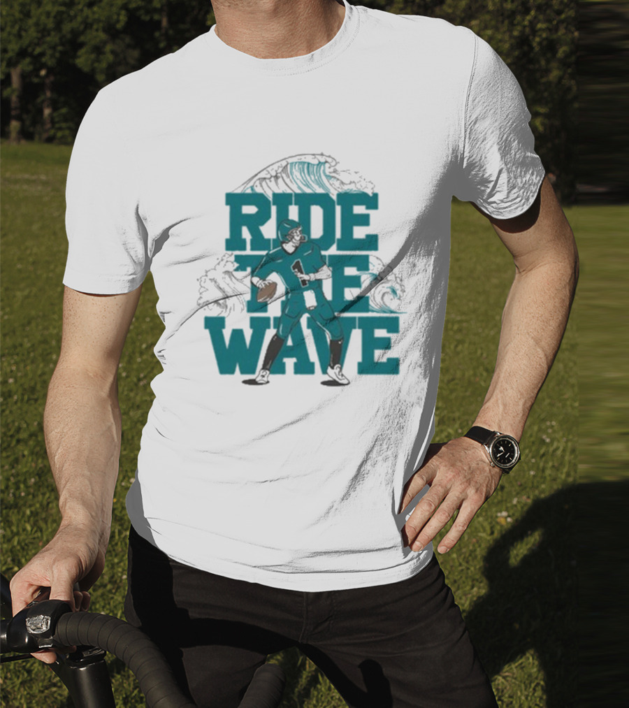 Ride The Wave Coastal Carolina University Football Quarterback Wave T-Shirt